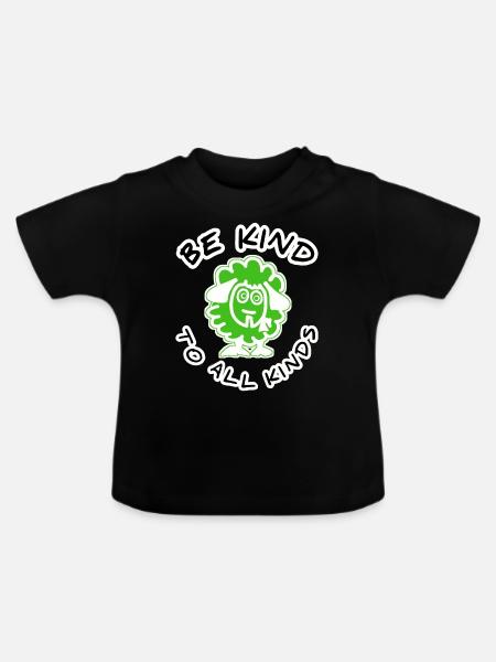 Schaf - Baby Bio-T-Shirt mit Rundhals - Schwarz
