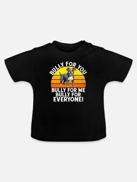 American Bully Gifts - Baby Bio-T-Shirt mit Rundhals - Schwarz