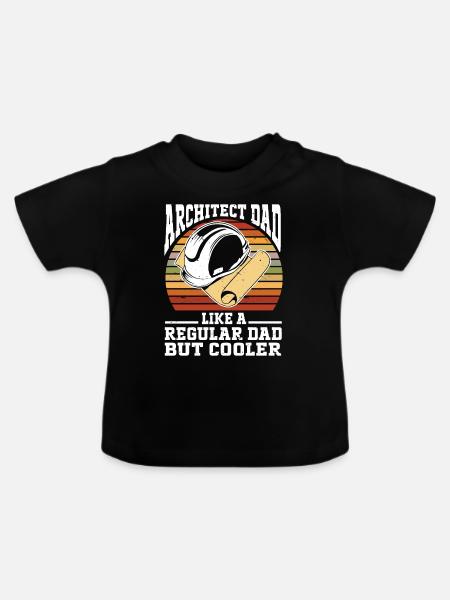 Architect Architecture - Baby Bio-T-Shirt mit Rundhals - Schwarz