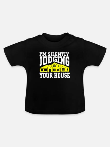 Architect Architecture - Baby Bio-T-Shirt mit Rundhals - Schwarz