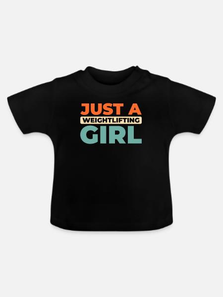 Gewichtheben Gewichtheber - Baby Bio-T-Shirt mit Rundhals - Schwarz