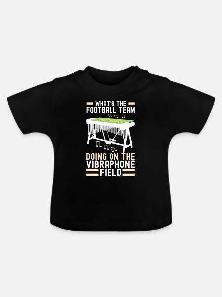 Vibraphon Vibraphonist - Baby Bio-T-Shirt mit Rundhals - Schwarz