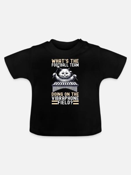 Vibraphon Vibraphonist - Baby Bio-T-Shirt mit Rundhals - Schwarz
