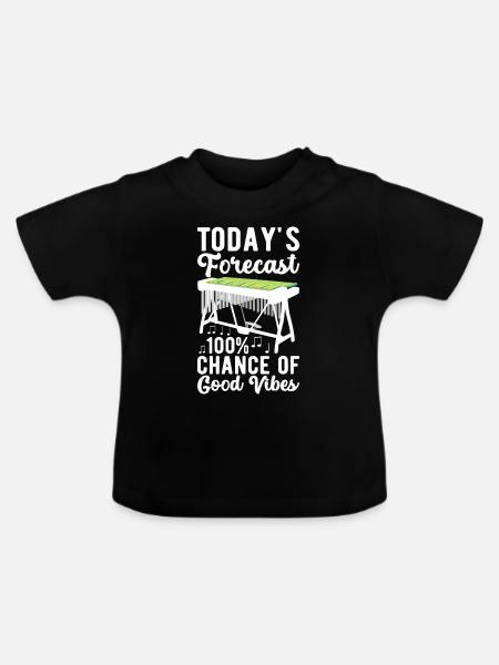 Vibraphon Vibraphonist - Baby Bio-T-Shirt mit Rundhals - Schwarz
