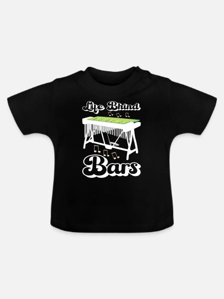 Vibraphon Vibraphonist - Baby Bio-T-Shirt mit Rundhals - Schwarz
