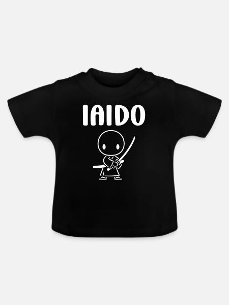 iaido - Baby Bio-T-Shirt mit Rundhals - Schwarz