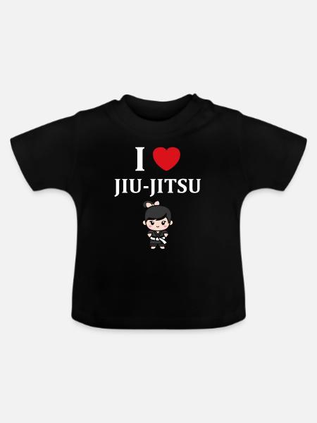 Jiu Jitsu - Baby Bio-T-Shirt mit Rundhals - Schwarz