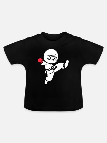 Taekwondo - Baby Bio-T-Shirt mit Rundhals - Schwarz