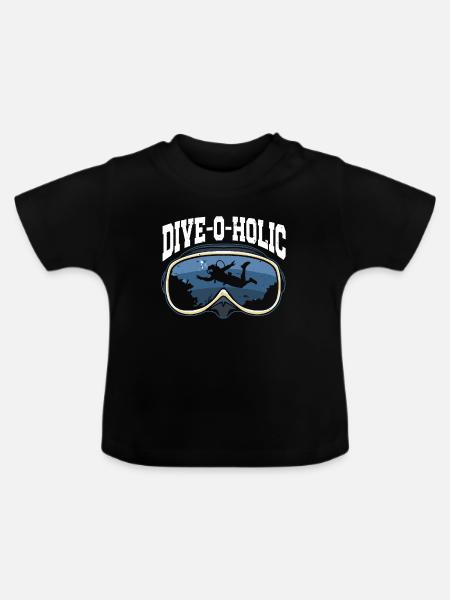 Scuba Diving Diver - Baby Bio-T-Shirt mit Rundhals - Schwarz