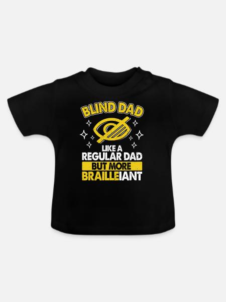 Blind Dad - Baby Bio-T-Shirt mit Rundhals - Schwarz