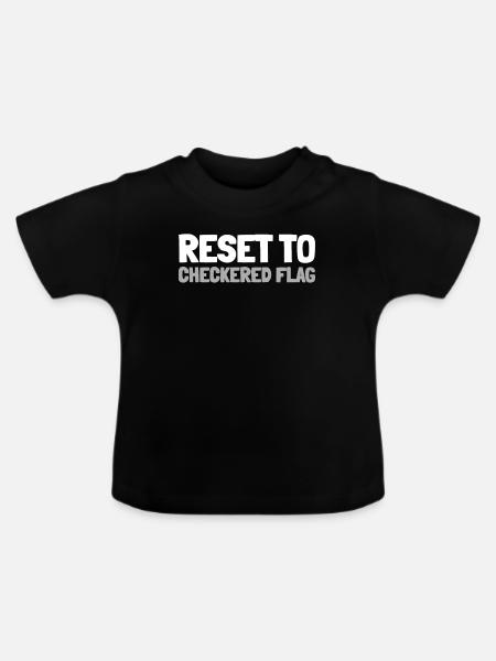 Sim Racing - Baby Bio-T-Shirt mit Rundhals - Schwarz