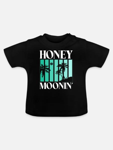 Flitterwochen Ehemann Ehefrau Paare Urlaubs - Baby Bio-T-Shirt mit Rundhals - Schwarz