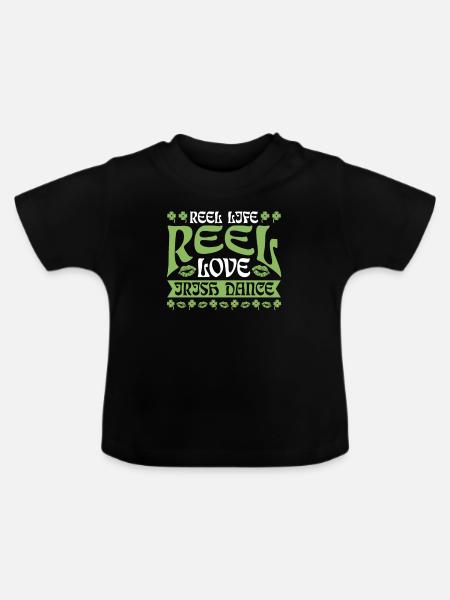 Irish Dance Irischer Tanz - Baby Bio-T-Shirt mit Rundhals - Schwarz