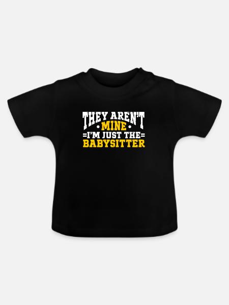 Babysitter Babysitting - Baby Bio-T-Shirt mit Rundhals - Schwarz
