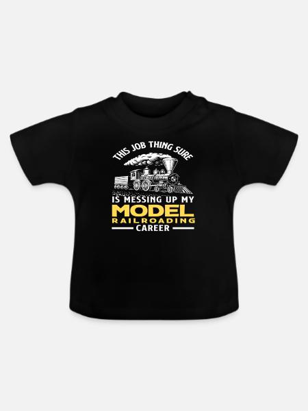Dieses Jobding Ruiniert Meine - Baby Bio-T-Shirt mit Rundhals - Schwarz