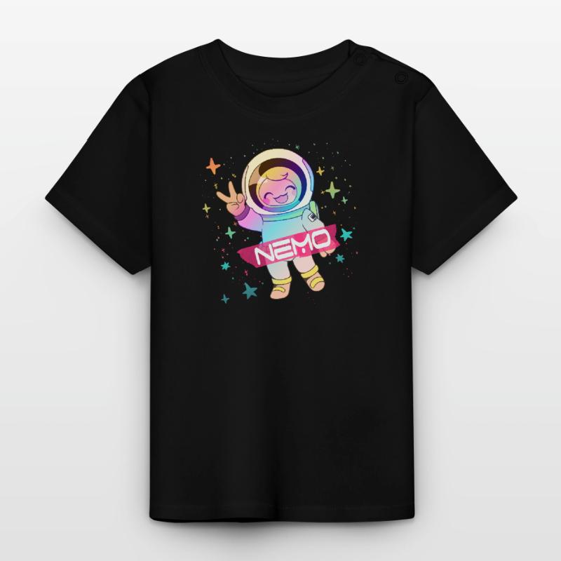 NEMO - Beau nom de garçon avec astronaute mignon T-shirt bio col rond Bébé