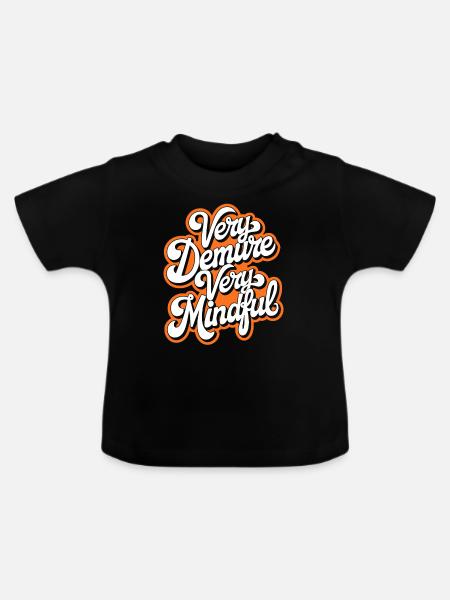 Sehr Demure Sehr Mindful - Baby Bio-T-Shirt mit Rundhals - Schwarz