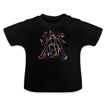 Long Jumpers Long Jump Kids Long Jump - Baby Organic T-Shirt with Round Neck - black - Front