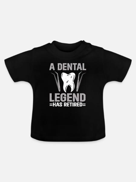 Dentist - Baby Bio-T-Shirt mit Rundhals - Schwarz