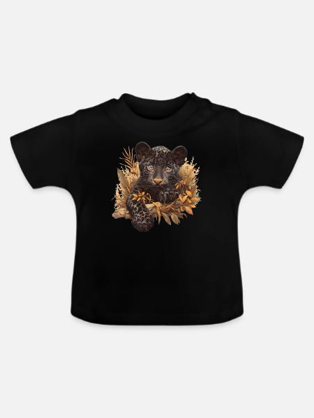 Panthers Panther - Baby Bio-T-Shirt mit Rundhals - Schwarz