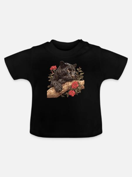 Panthers Panther - Baby Bio-T-Shirt mit Rundhals - Schwarz