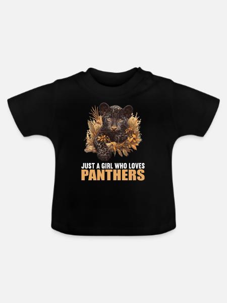 Panthers Panther - Baby Bio-T-Shirt mit Rundhals - Schwarz