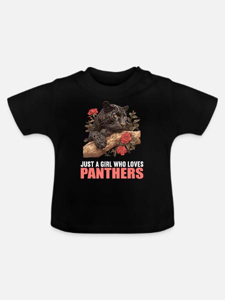 Panthers Panther - Baby Bio-T-Shirt mit Rundhals - Schwarz