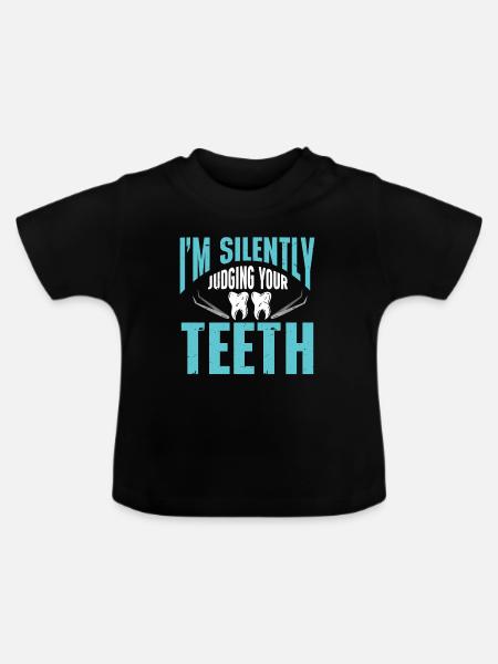 Dentist - Baby Bio-T-Shirt mit Rundhals - Schwarz