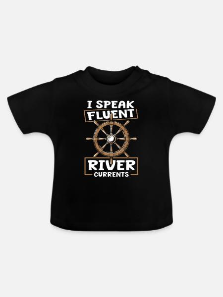 Binnenschiffer - Baby Bio-T-Shirt mit Rundhals - Schwarz