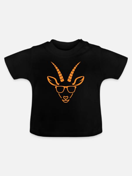 Gazelle - Baby Bio-T-Shirt mit Rundhals - Schwarz