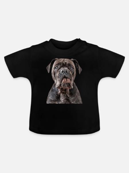 Cane Corso - Baby Bio-T-Shirt mit Rundhals - Schwarz