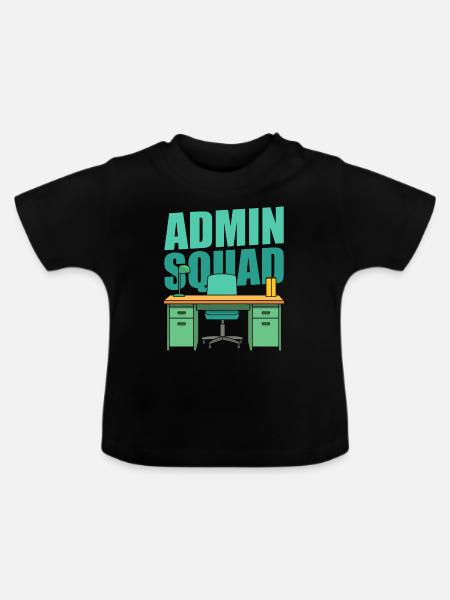 Administrator Kader - Baby Bio-T-Shirt mit Rundhals - Schwarz