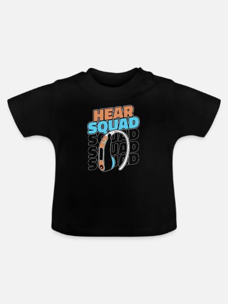Hörgerätespezialist Kader - Baby Bio-T-Shirt mit Rundhals - Schwarz