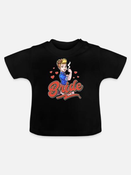 Bride - Baby Bio-T-Shirt mit Rundhals - Schwarz