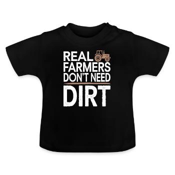 Farming Simulator Virtual Farming Game Fan Farm - Baby Bio-T-Shirt mit Rundhals - Schwarz - Vorne