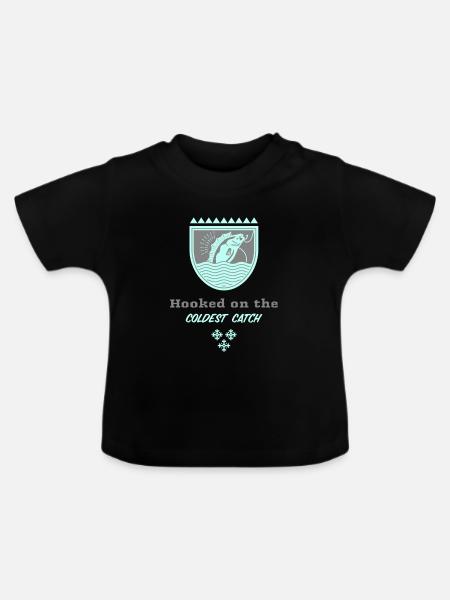 Am kältesten Fang - Baby Bio-T-Shirt mit Rundhals - Schwarz
