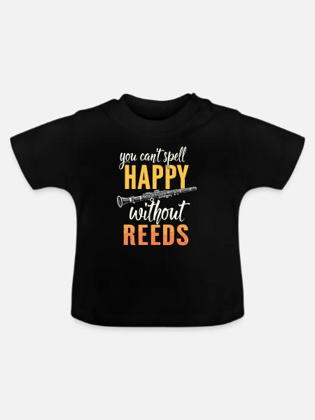 Klarinette Klarinettist - Baby Bio-T-Shirt mit Rundhals - Schwarz