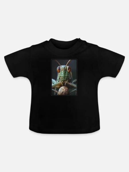 Grillen Grille - Baby Bio-T-Shirt mit Rundhals - Schwarz