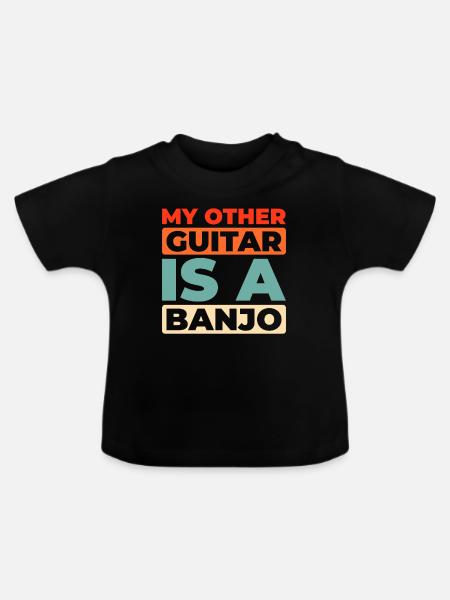 Banjo - Baby Bio-T-Shirt mit Rundhals - Schwarz