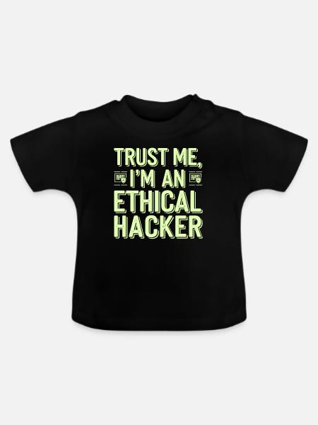 Ethisches Hacking Cybersicherheit Digitale - Baby Bio-T-Shirt mit Rundhals - Schwarz