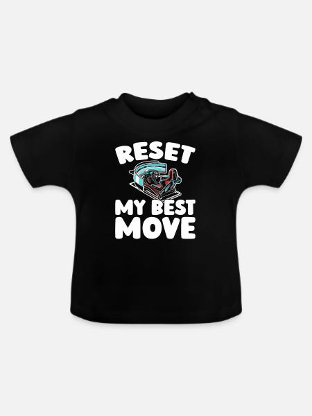 Sim Racing - Baby Bio-T-Shirt mit Rundhals - Schwarz