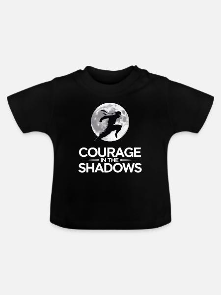 MUT IM SCHATTEN - Baby Bio-T-Shirt mit Rundhals - Schwarz