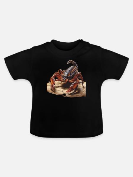 SKORPION - Baby Bio-T-Shirt mit Rundhals - Schwarz