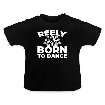 Irish Dance Irischer Tanz - Baby Bio-T-Shirt mit Rundhals - Schwarz - Vorne
