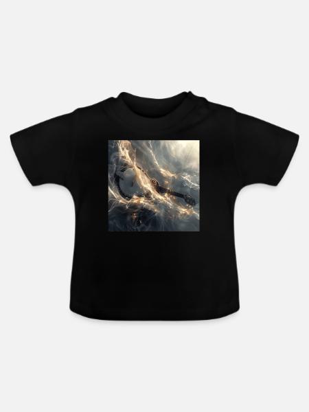 Banjo - Baby Bio-T-Shirt mit Rundhals - Schwarz