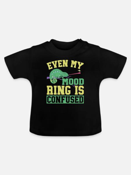 Chameleon Gifts - Baby Bio-T-Shirt mit Rundhals - Schwarz