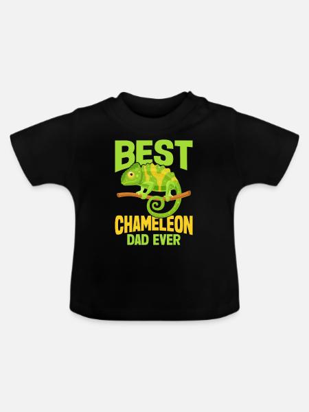 Chameleon Gifts - Baby Bio-T-Shirt mit Rundhals - Schwarz