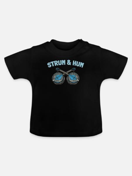Banjo - Baby Bio-T-Shirt mit Rundhals - Schwarz
