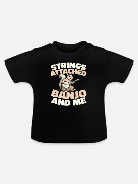 Banjo - Baby Bio-T-Shirt mit Rundhals - Schwarz
