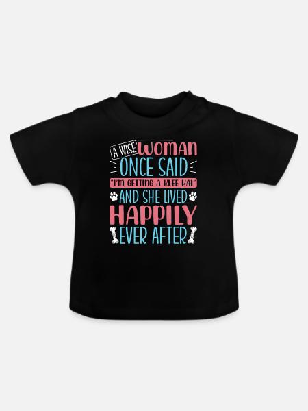 Alaskan Klee Kai - Baby Bio-T-Shirt mit Rundhals - Schwarz